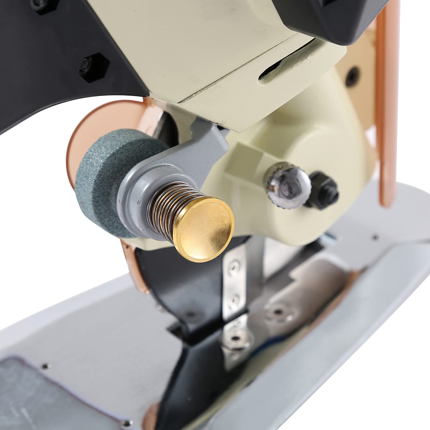 KATSU Taglierina Elettrica per Tessuti 220V 250W, Lama Diametro 100mm e 27mm Spessore di Taglio Massimo, Ideale per Tessile Pelle Taglio Carta 103916