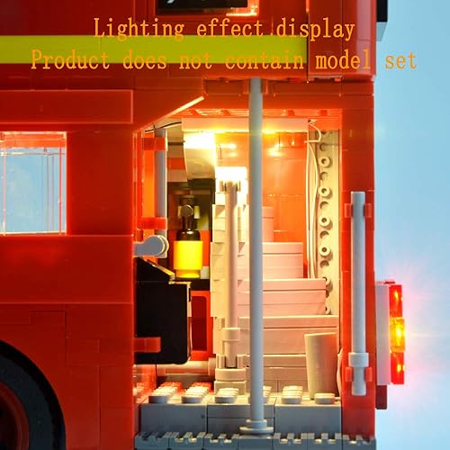 Miniatura 7 de HZQM 10258 Kit de luz para Creator Expert London Bus compatible con Lego 10258 Building Blocks Modelo (juego de LEGO no incluido)