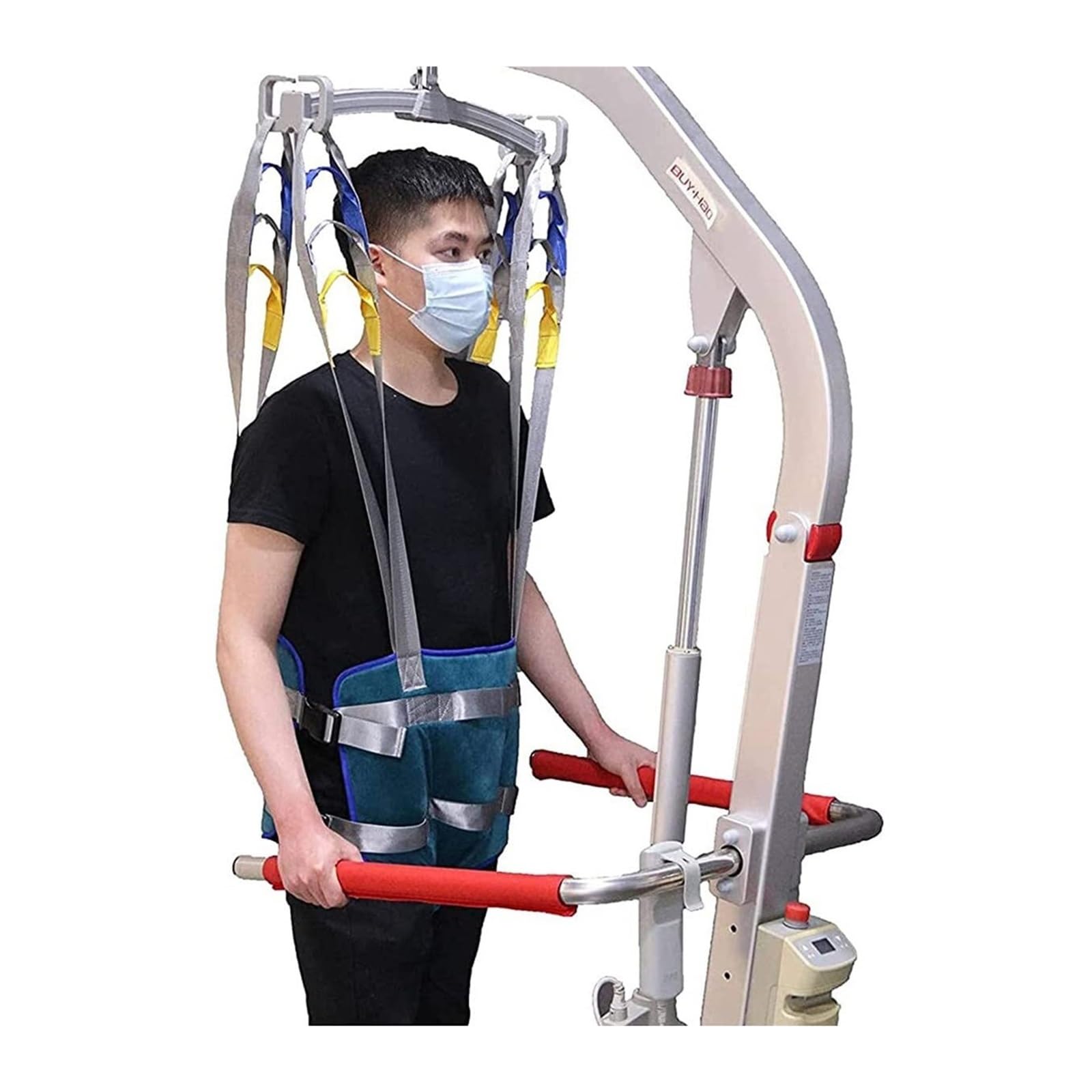 Arnés de Transferencia Ajustable para Ancianos con Cinturón para Caminar - Soporte de Movilidad para Personas con Discapacidad y Rehabilitación - Soporte Lumbar para Posición de Pie