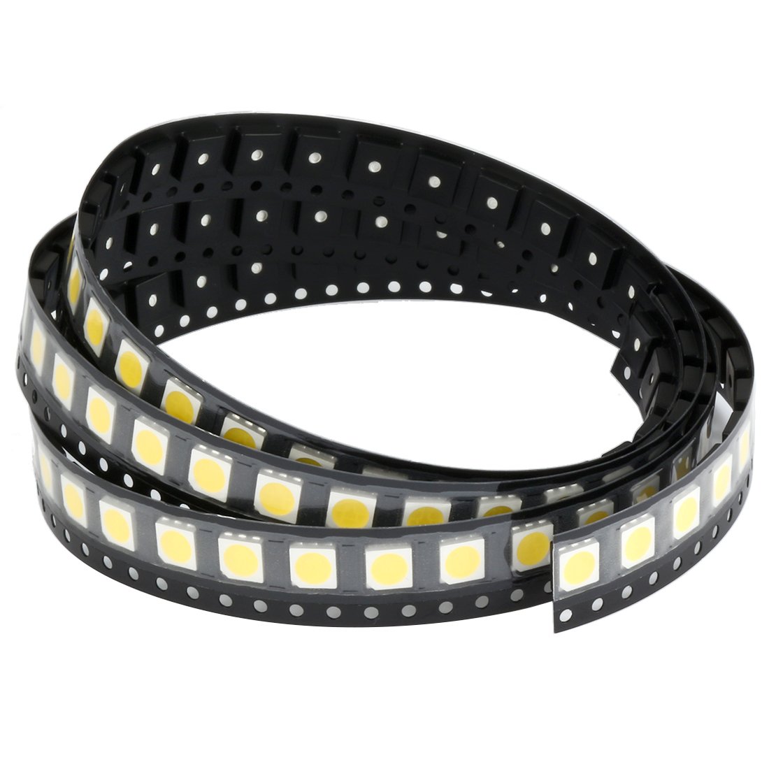 Aexit 100pcs 5050 Lighting fixtures and controls 4000K White SMD LED Diode Lights(Mount Chip DC 3-3.4V 60mA) Super Bright Electronics Components Light Emitting Diodes