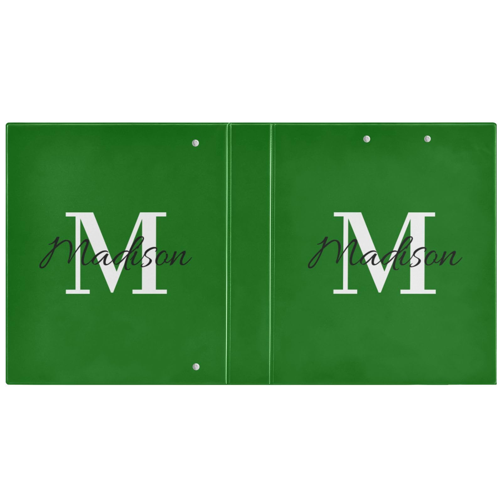 Raccoglitore personalizzato con nome personalizzato 3,8 cm 3 anelli raccoglitore ad anelli rotondo con 3 tasche interne Raccoglitore versatile per lavoro, scuola ufficio