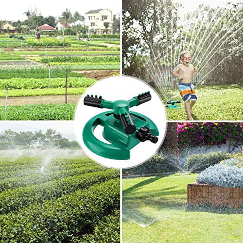 Image of Multi-Function 1 Pc Automatic 360 Rotating Adjustable Round 3 Arm Lawn Water Sprinkler for Watering Garden Plants /Pipe Hose Irrigation Yard Water Sprayer Rain Water Gadget Fountain Sprayer