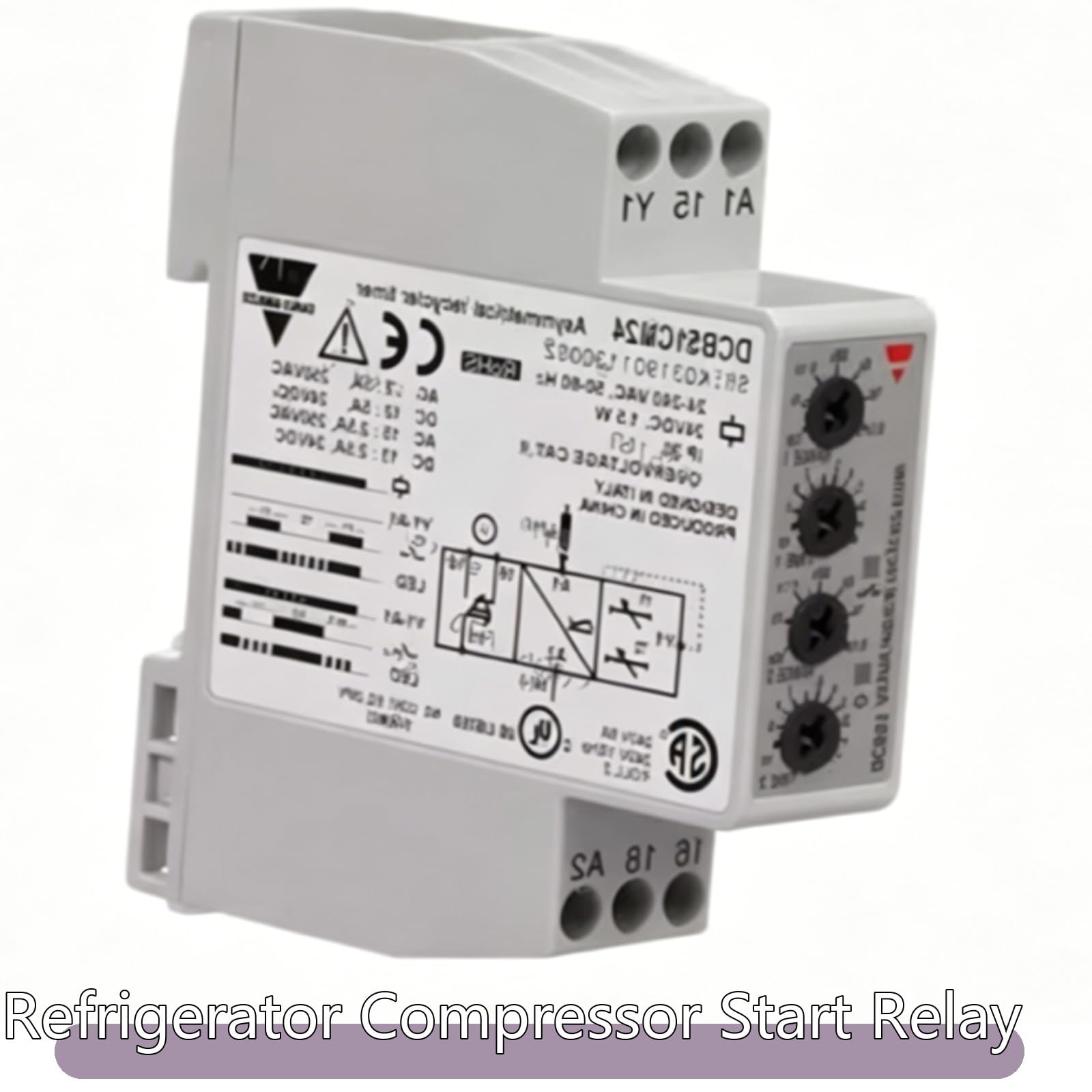 Relé De Arranque Del Compresor Del Refrigerador, 1 Uds. DCB51CM24, Relé De Tiempo De Retardo De Ciclo Asimétrico, Arranque De Piezas Del Refrigerador Del Compresor