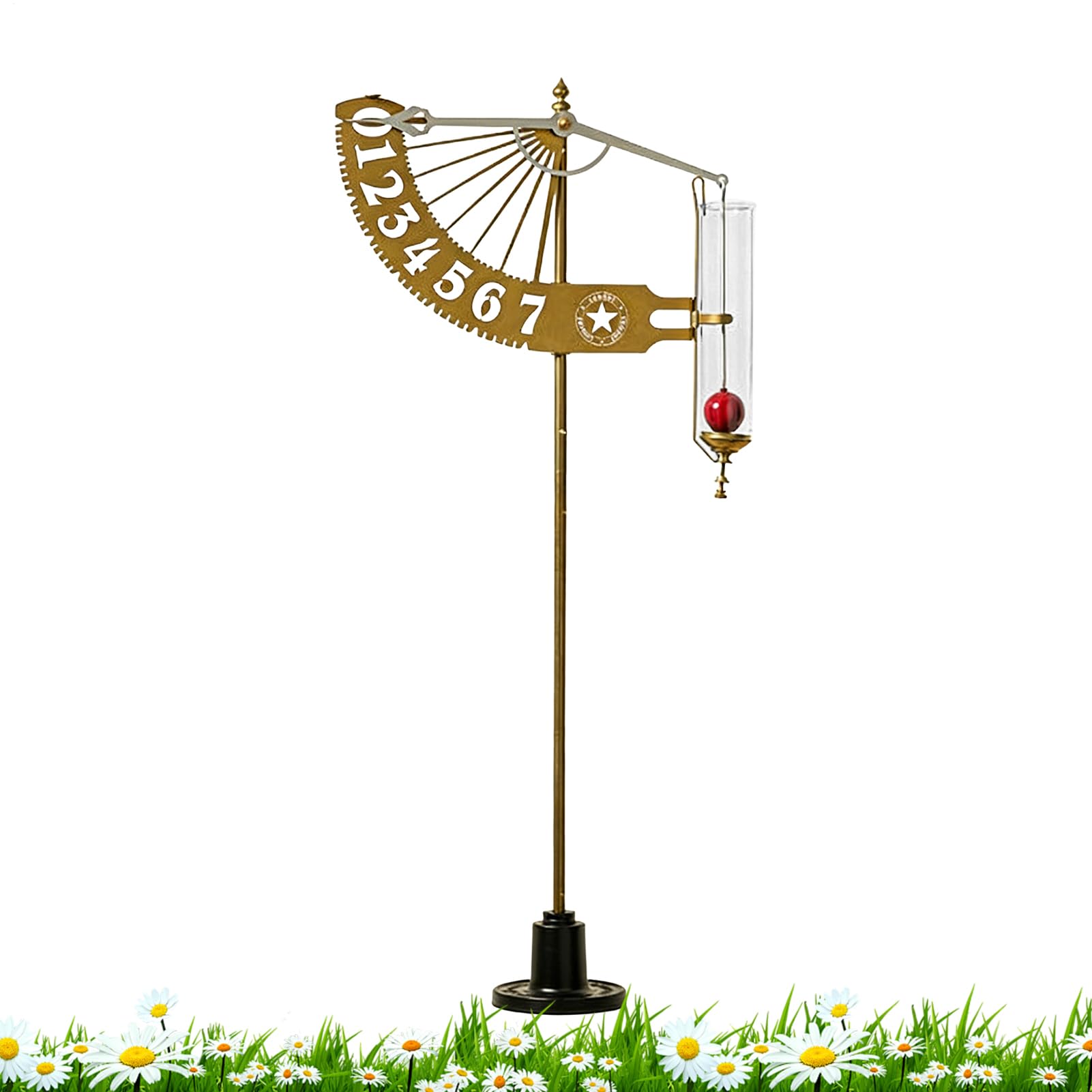 Jauge de Pluie d'extérieur - Mesure précise et décorative pour Jardin - Pluviomètre extérieur | pour Cour, terrasse, pelouse, clôture, Patio, Jardin, Maison