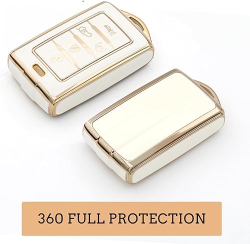 Miniatura 10 de Funda para llavero con llavero de metal compatible con Jeep Grand Wagoneer, accesorios de TPU suave, funda de protección de TPU suave, carcasa