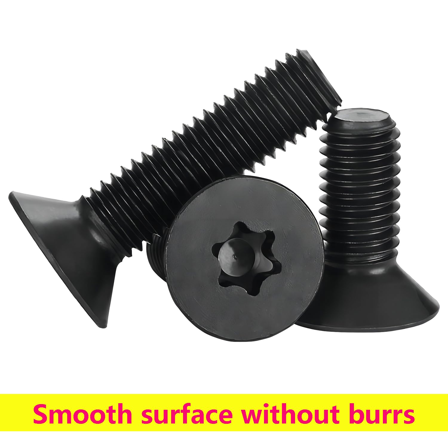 Qrity 50 Pezzi Viti a Macchina, Viti Torx, M3 x 20mm Vite a Testa Svasata, Completamente Filettato, Bullone a Macchina per L'industria Elettronica