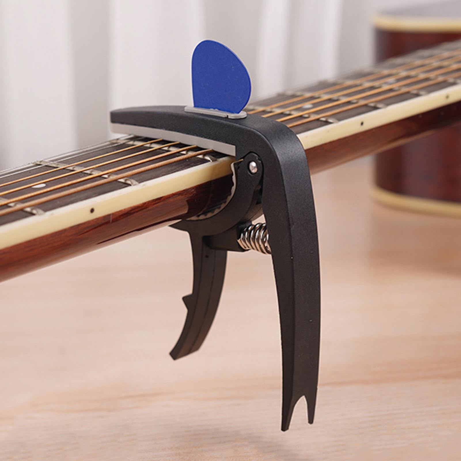 Capo De Guitare En Métal, Capo D'ukulélé Avec Sac Porte-médiator, Pince De Guitare/Pince De Guitare/Accessoires De Guitare Pour Guitare Classique, Ukulélé, Mandoline Et Banjo (coloré