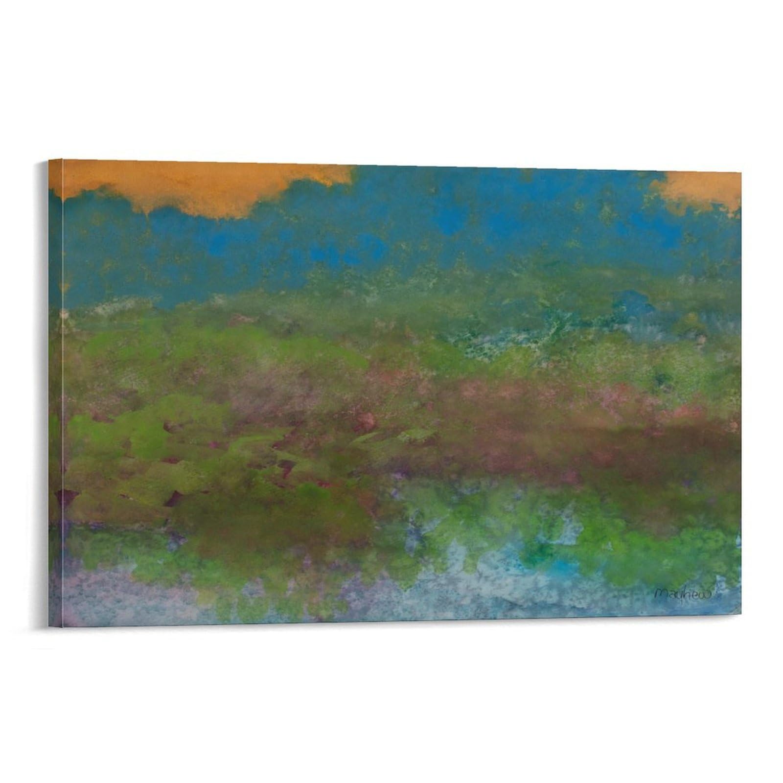 KLAGCBDF Richard Mayhew Pastoral Serenade Posters Wall Art Painting Canvas Prints Decor Poster Artworks 12x18inch(30x45cm)