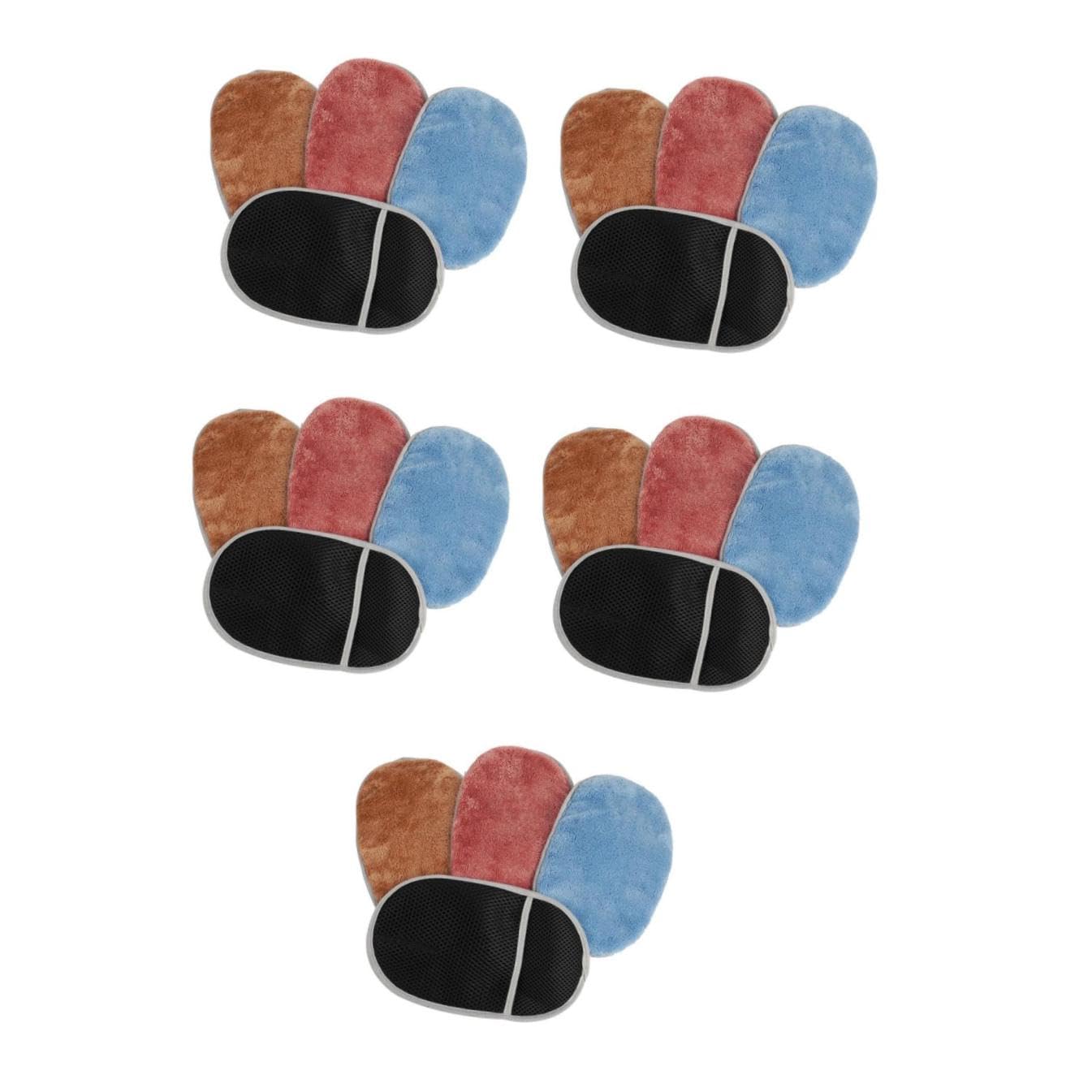ULTECHNOVO 20stücke Auto Waschhandschuhe Mikrofaser Car Cleaning Gloves Fusselfrei Für Kratzfreies Polieren Und Fahrzeuginneren Transparenter OPP-tüte Farben Zufällig