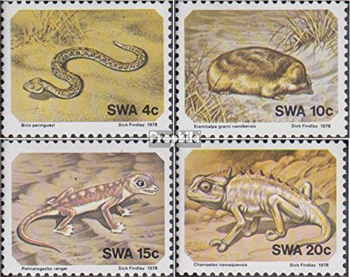 Prophila Collection Namibia - Southwest 440-443 (Completa Edizione) 1978 Animali Il Namib-sapeva (Francobolli per i Collezionisti) Anfibi / rettili / Dinosauro