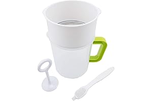 Polycarbonate and Stainless Steel Fine Mesh Smoothie Strainer