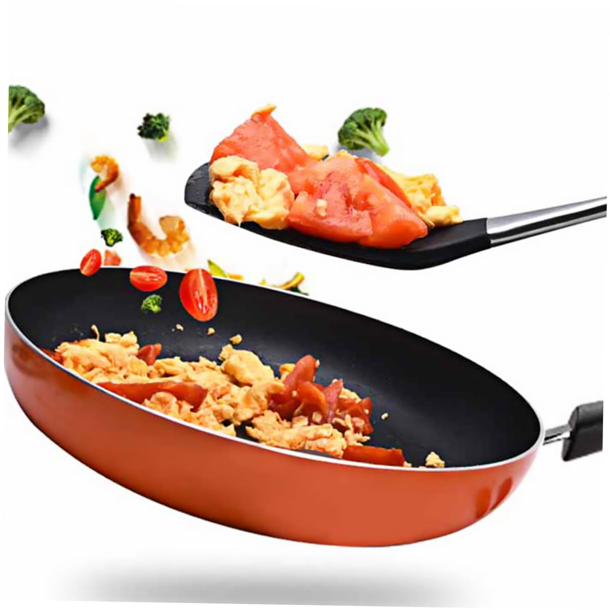 MAGICLULU 3stücke Silikon Pfannenwender Hitzebeständig Antihaft Ergonomischer Griff Für Kochen Braten Und Wenden Von Lebensmitteln Der Küche Restaurant Zufällige Farben