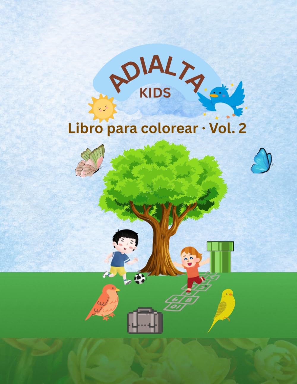 Libro para colorear con frases inspiradoras.