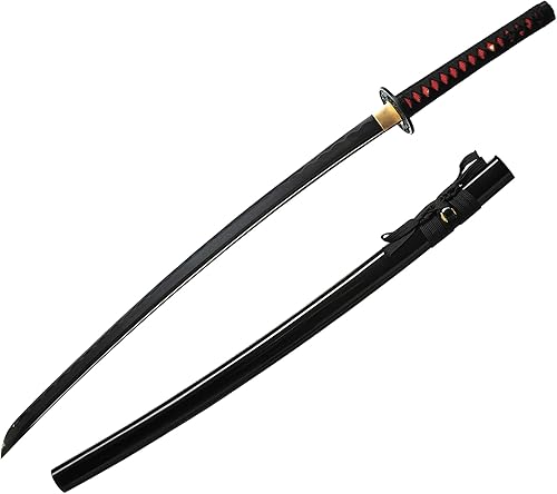 YONG XIN SWORD-Samurai Katana Sword, Japanese Handmade, Practical, Damascus10601095 Carbon Steel, TemperedClay Tempered, Full Tang, Sharp, Scabbard