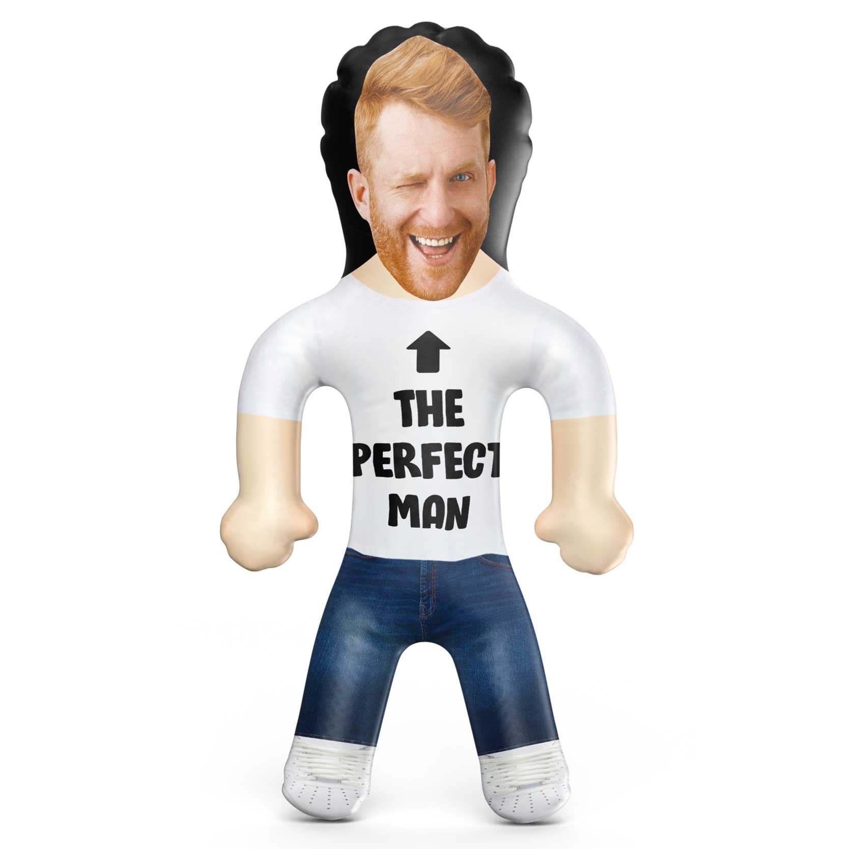 Air Bod The Perfect Man Personalised Blow Up Doll | Create Your Own Inflatable Doll | Upload Your Photo | Unique Blow-Up Doll | Funny Stag & Hen Party Accessories