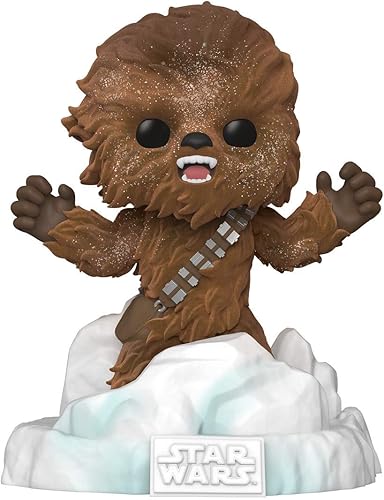 POP Funko Deluxe Star Wars: Battle at Echo Base Series Figura de acción Chewbacca (Flocado), Exclusivo de Amazon, Figura 3 de 6