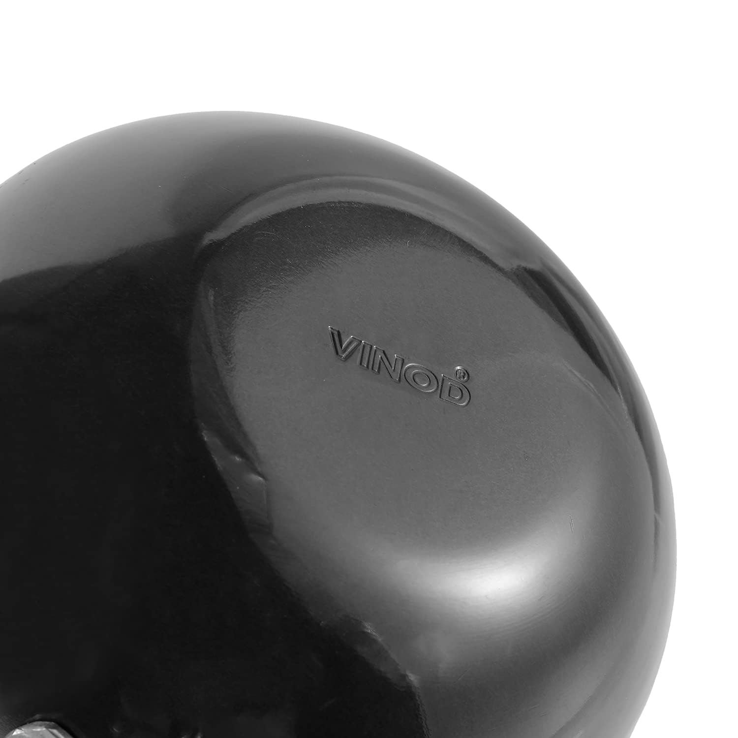 Vinod Black Pearl Hard Anodised Tadka Pan - Jumbo | 3.25mm Thickness | Natural Stick Resistant | Metal Spoon Friendly | Balance Design Handle | 2 Year Warranty - Black - Image 7 thumbnail