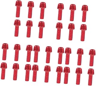 BESTOYARD 30 Peças Parafusos De Disco De Freio De Bicicleta Contas Em Massa Parafusos De Rotor De Bicicleta De Montanha Parafusos De Pinça De Bicicleta Kits De Suprimentos De Bicicleta