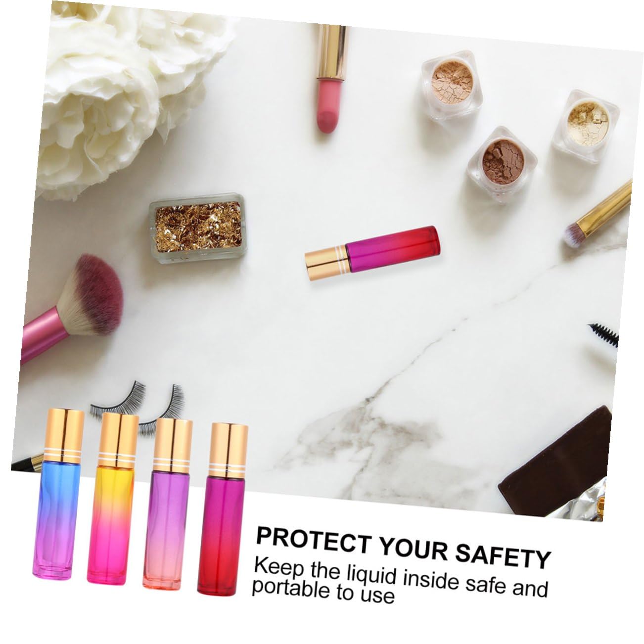 Bottiglie Roll-on in Vetro 10ml, Mini Flaconi Vuoti