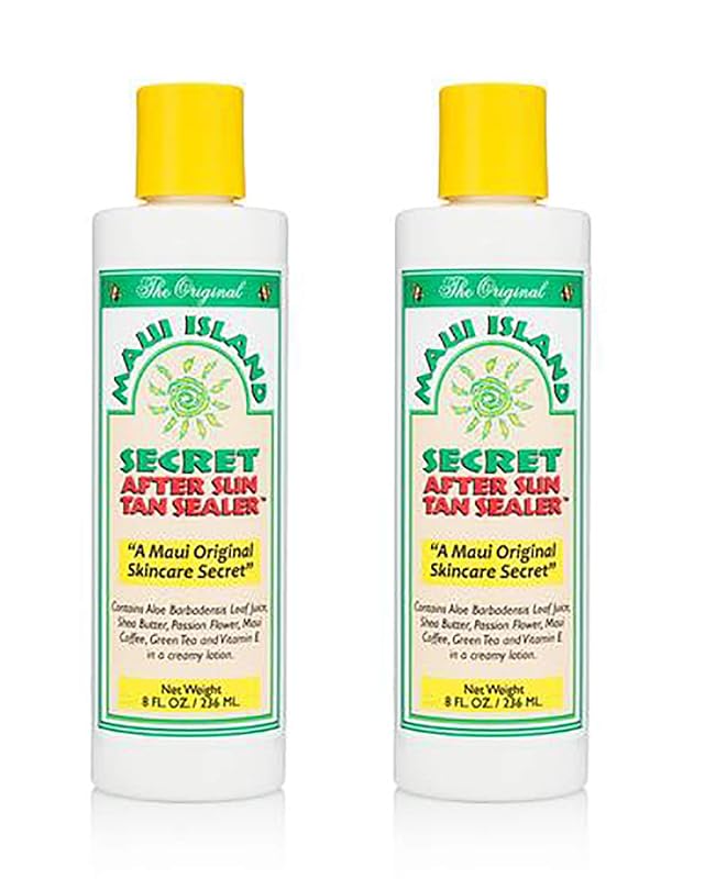 Maui Island Secret Loção pós-sol After Sun Tan Sealer, pacote com 2, 240 mL cada
