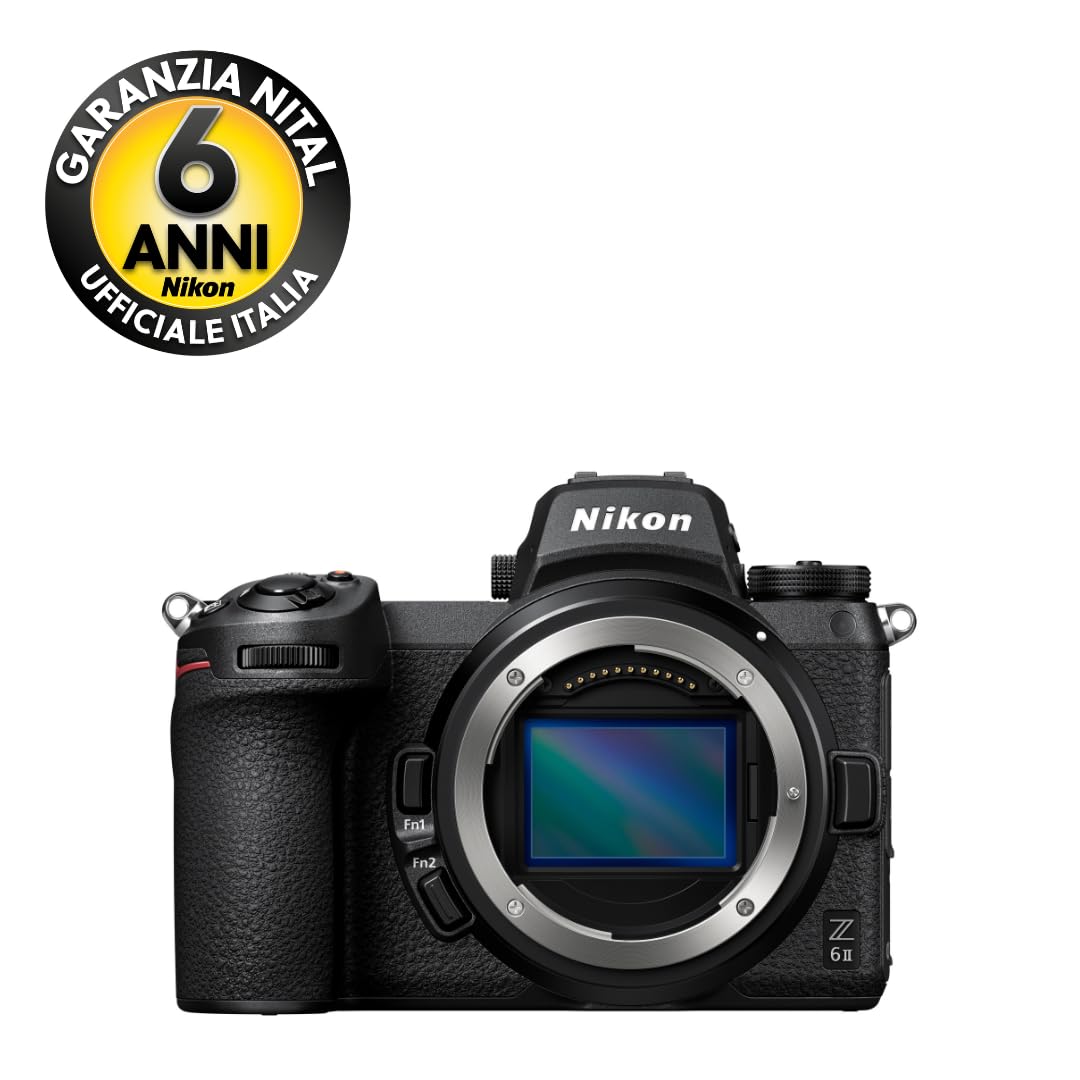 Nikon Z6II + 24-50 f/4 S Fotocamera Mirrorless Full Frame, CMOS FX da 24.5 MP, 273 Punti AF, Mirino OLED da 3.690k Punti Quad VGA, 4K, LCD 3.2", Nero [Nital V.I.P.: 6 anni di garanzia]
