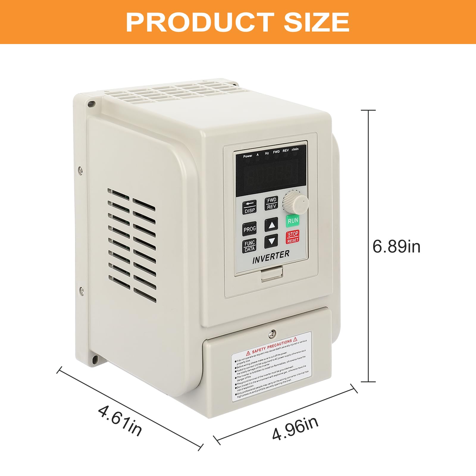 Variable Frequency Inverter 2.2KW VFD Single Phase to Three Phase Spindle Motor Speed Control Frequency Converter VFD Phase Converter for Motor Speed Control