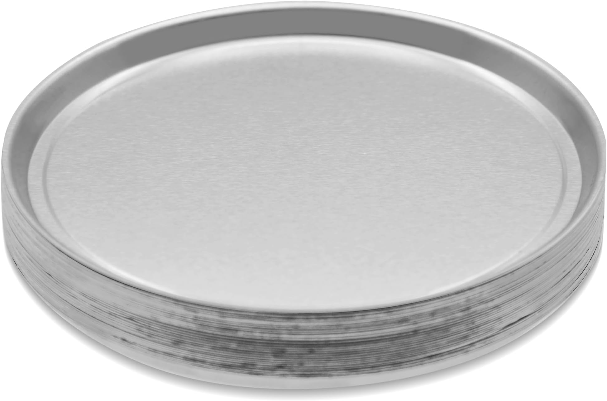 50 Pcs Aluminum Sample Pans 90mm Weight Scale Tray Disposable Round Lab Trays Fits Moisture Analyzer Laboratory Balance Dish Plate for Moisture Tester