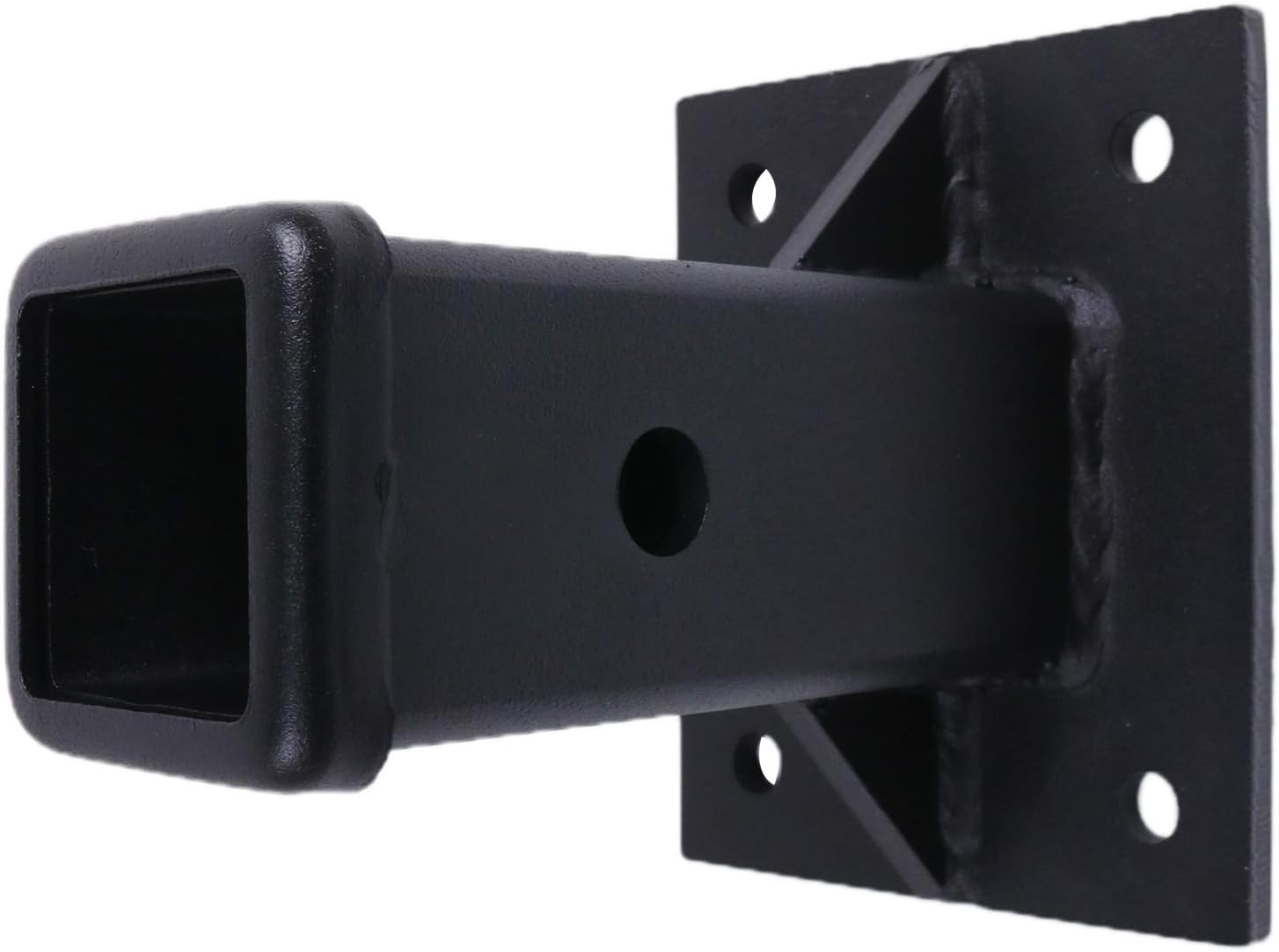2" Bolt-On Receiver Tube Adapter Opening Hitch Wall Mount Bumper Trailer Hitch Receiver 2 Inch