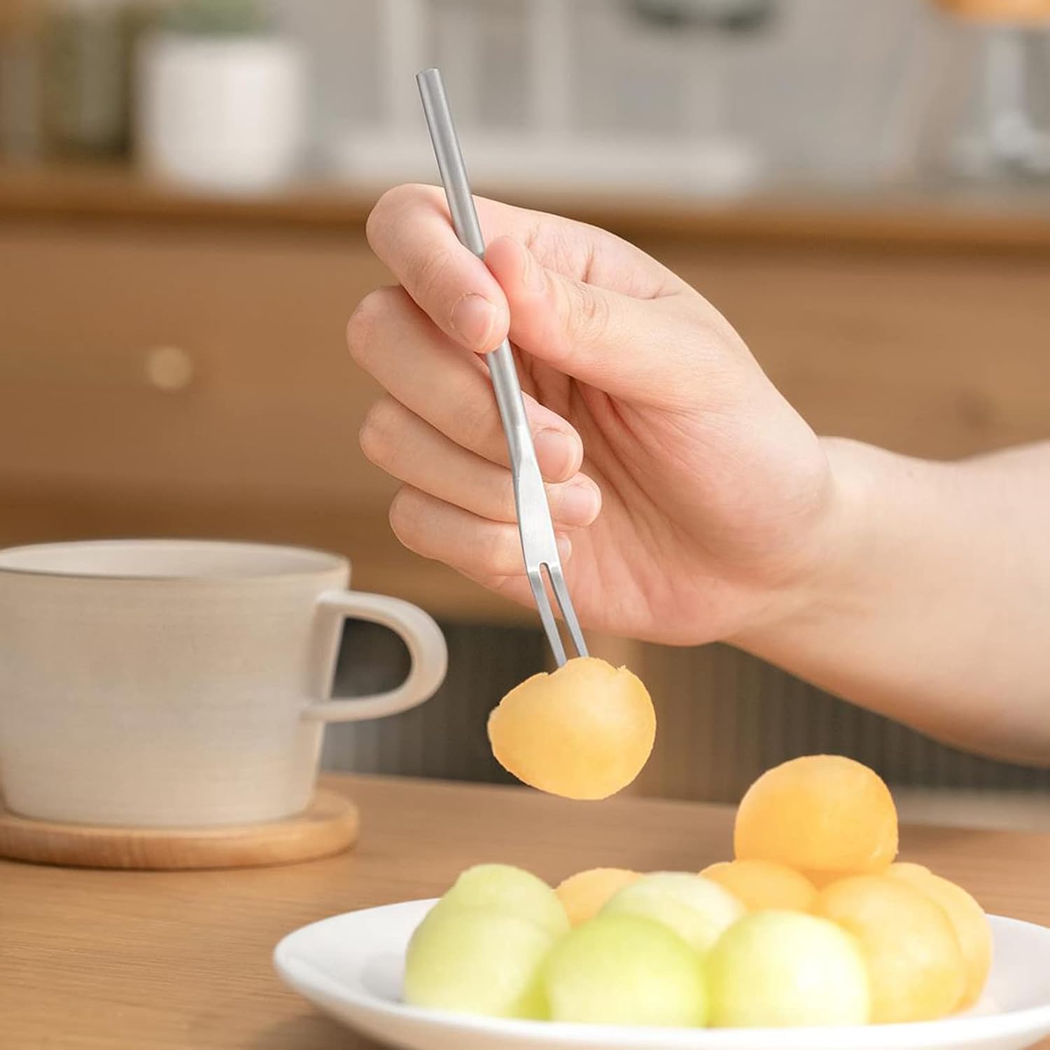 Stainless Steel Fruit Forks 4pcs/set Cake Dessert Dessert Tasting Fork