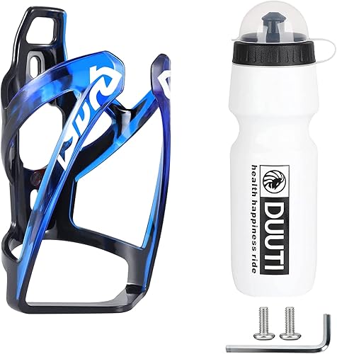 Soporte para botella de bicicleta con botella de agua, jaula universal para botella de agua de bicicleta con botella de bicicleta de 25 onzas sin