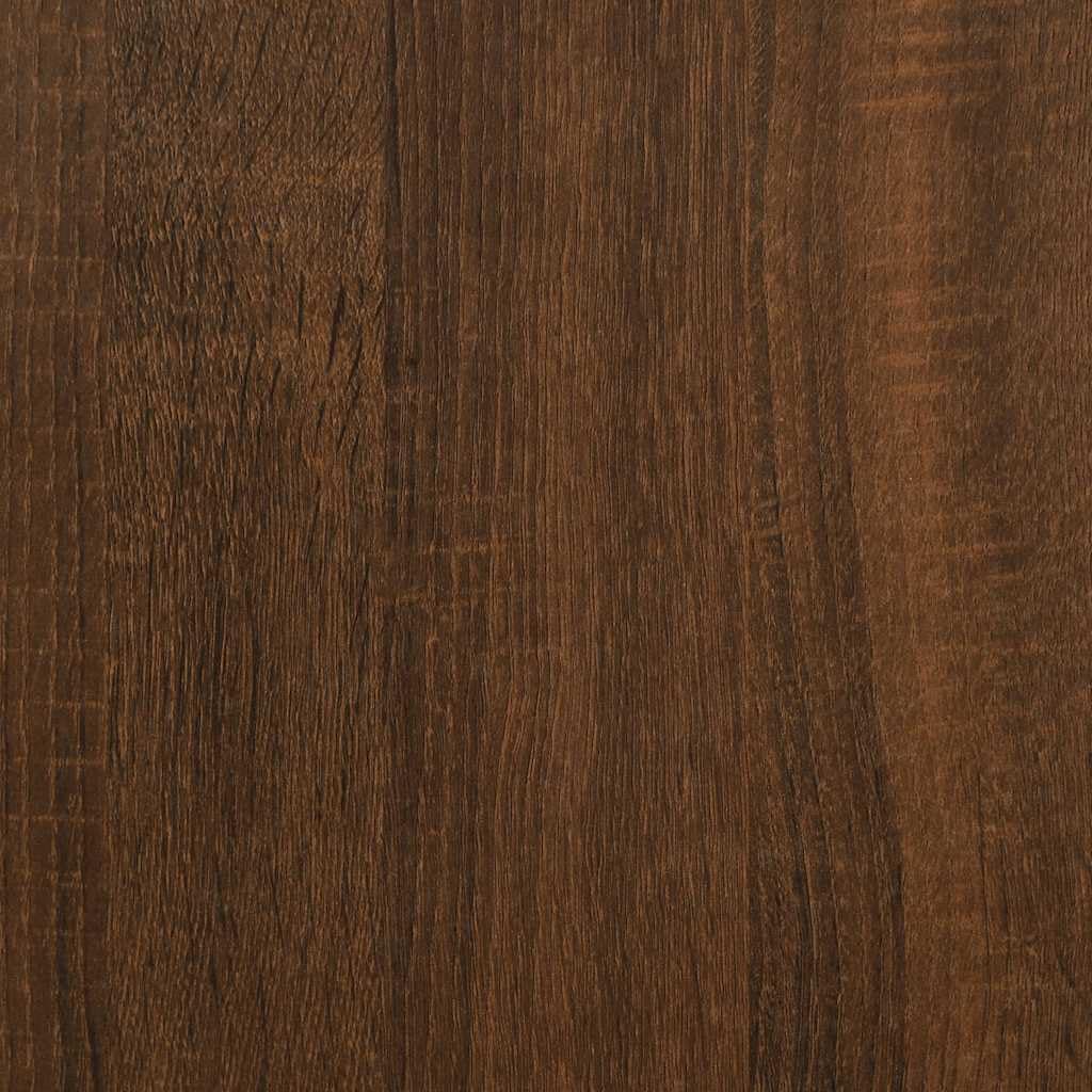 Supporto per monitor marrone effetto rovere, 100 x 24 x 13 cm, in legno con ripiano, regolabile in altezza, orientabile, per ufficio, gaming, soggiorno, doppio monitor, supporto VESA