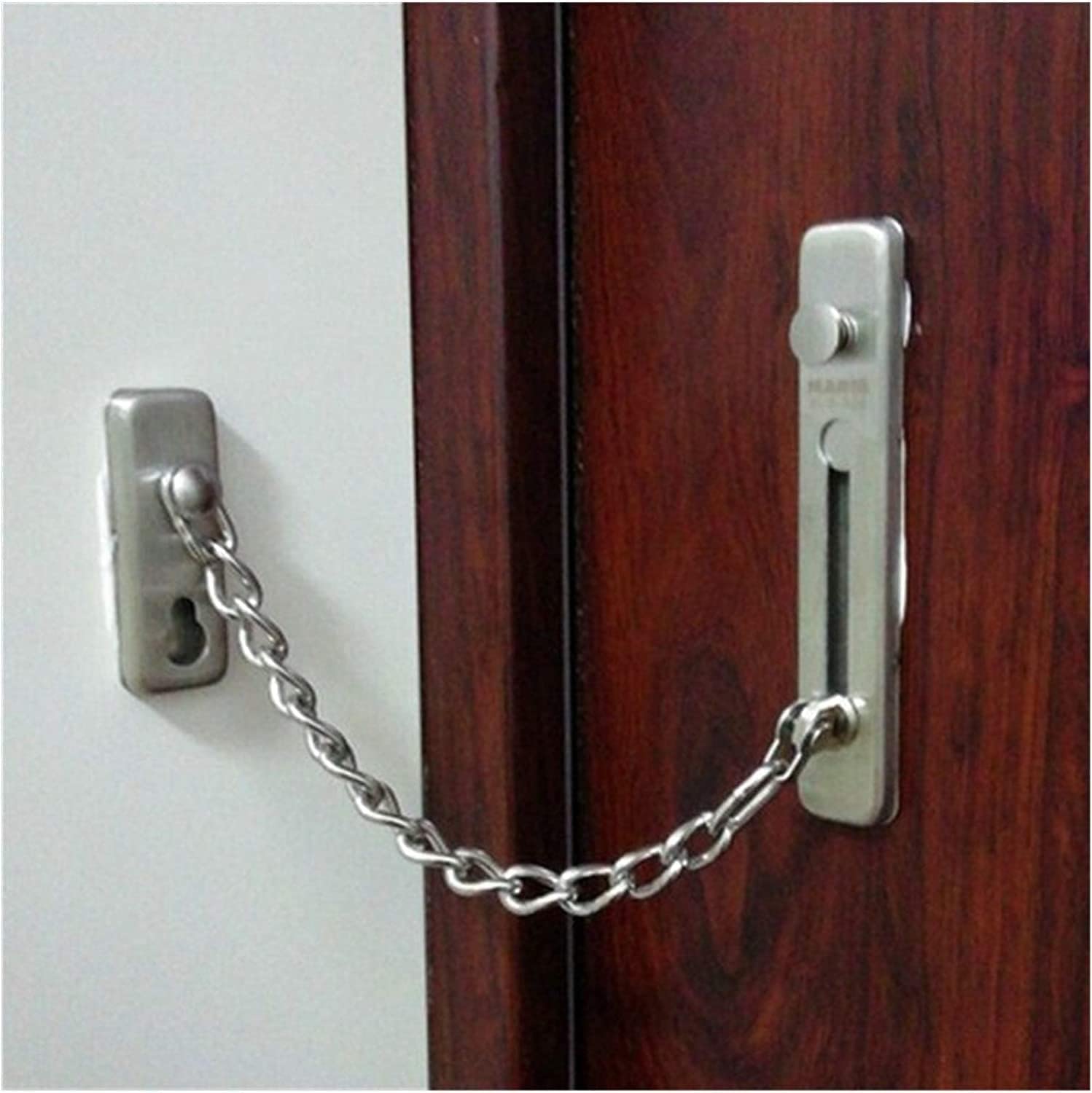 Cadena de Seguridad para Puertas, Cerradura de Cadena Puerta, Cerradura Seguridad, pestillo antirrobo, Acero Inoxidable 304, Hardware