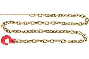 Mytee Products 3/8" x 10' Winch Choker Chain with Choker Hook and Steel Probe Stake