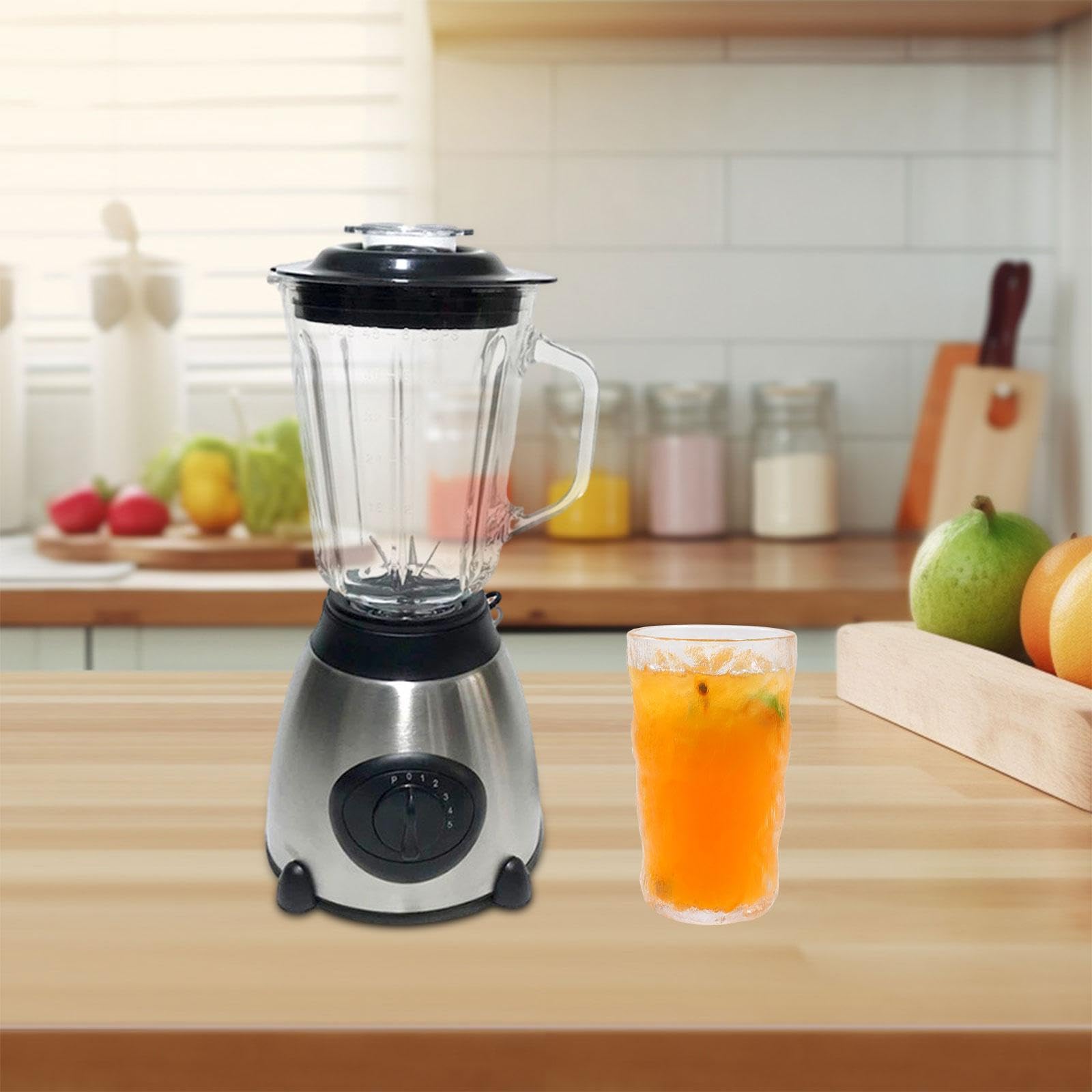 LOVIVER Elektrischer Mixer, Smoothies-Mixer, leistungsstarker 5-Gang-Haushaltsmixer mit abnehmbarem Krug, Entsafter-Maschine