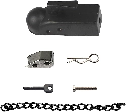 Miniatura 4 de Vgoohobby RC Escala Simulación Metal Enganche de remolque de remolque Grilletes Componente Acoplador Receptor Compatible con Traxxas TRX-4 Axial