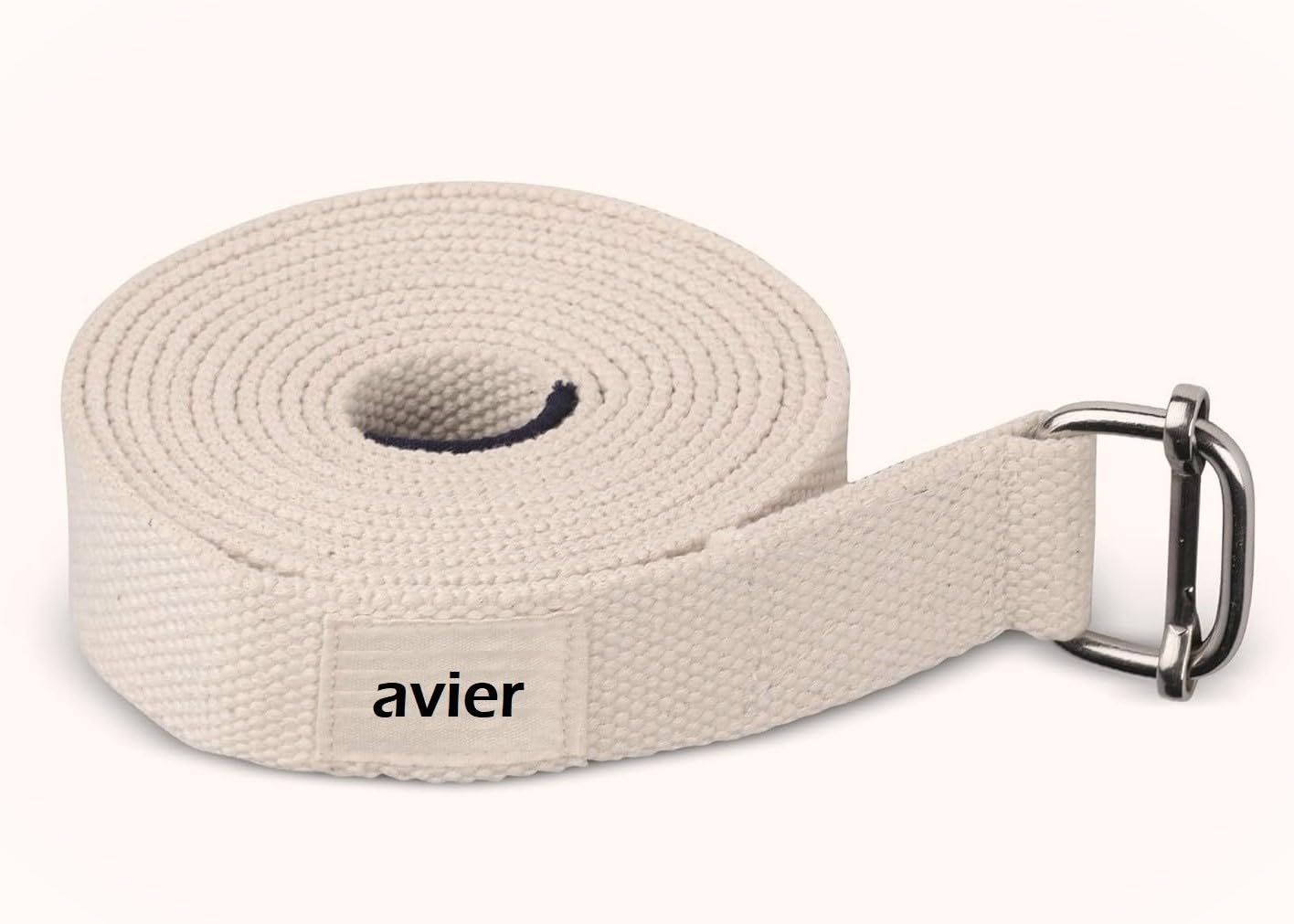 100% Cotton Yoga Strap Belt for Women and Men - 8 Ft. Yoga Strap for Stretching with Extra Safe Adjustable D-Ring Buckle - Durable and Comfy Texture - Perfect for Your Yoga Session (Off White)-image-41