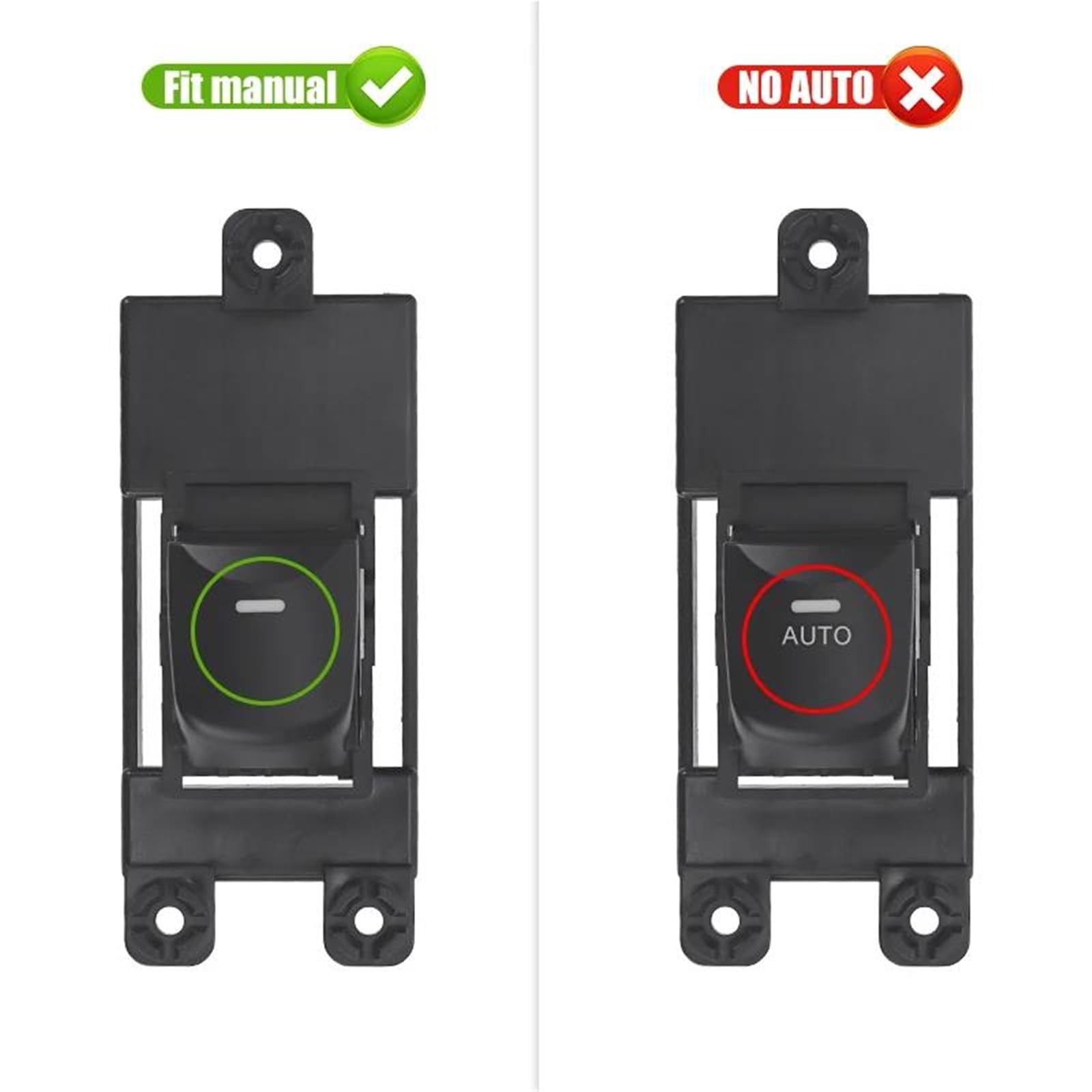 Genérico Interruptor Encendido Ventanilla Única LHD RHD para Hyundai para I30 2012-2016 Pieza Reemplazo Botón Delantero Izquierdo Derecho Botonera Ventana | 3pcs