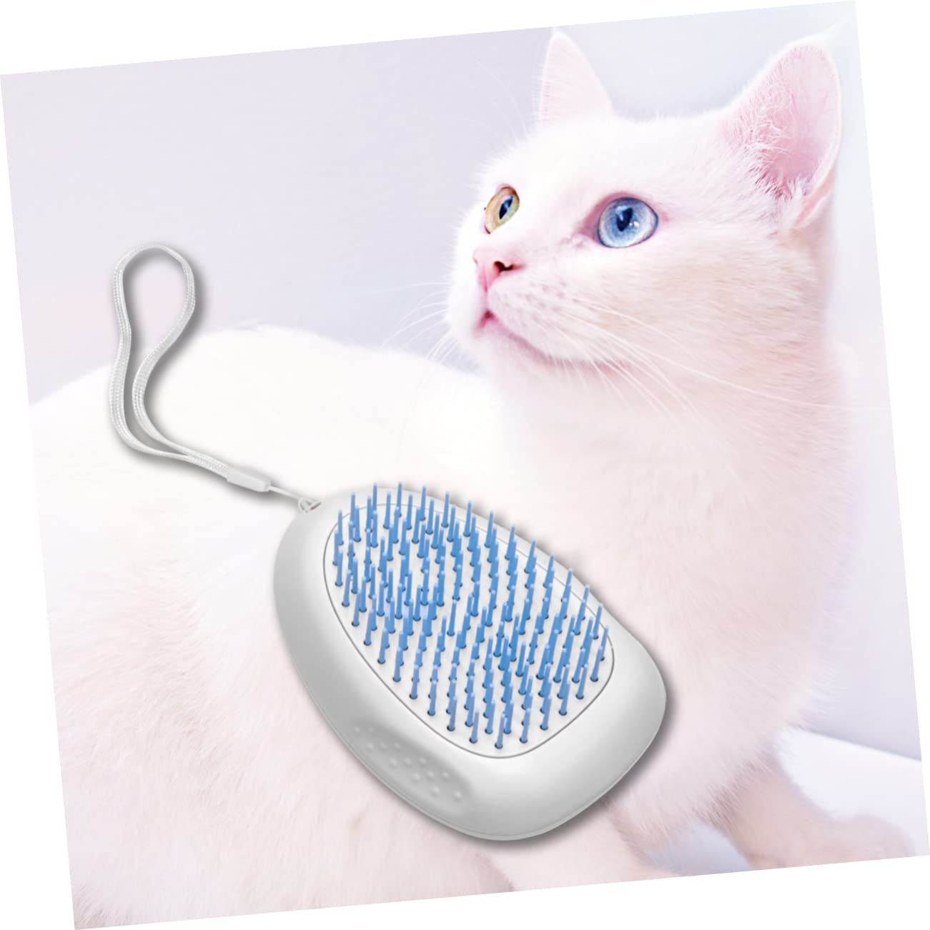 BESPORTBLE 3piezas Cepillo Quitapelos Para Peine Para y Gatos Con Diseño Ergonómico y Lanyard Remueve Pelo y Para Mantener Mascota Limpia Azul
