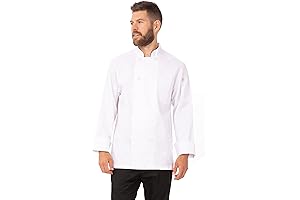 Smartly Tailored Men's Le Mans Chef Coat for a Professional Culinary Experience