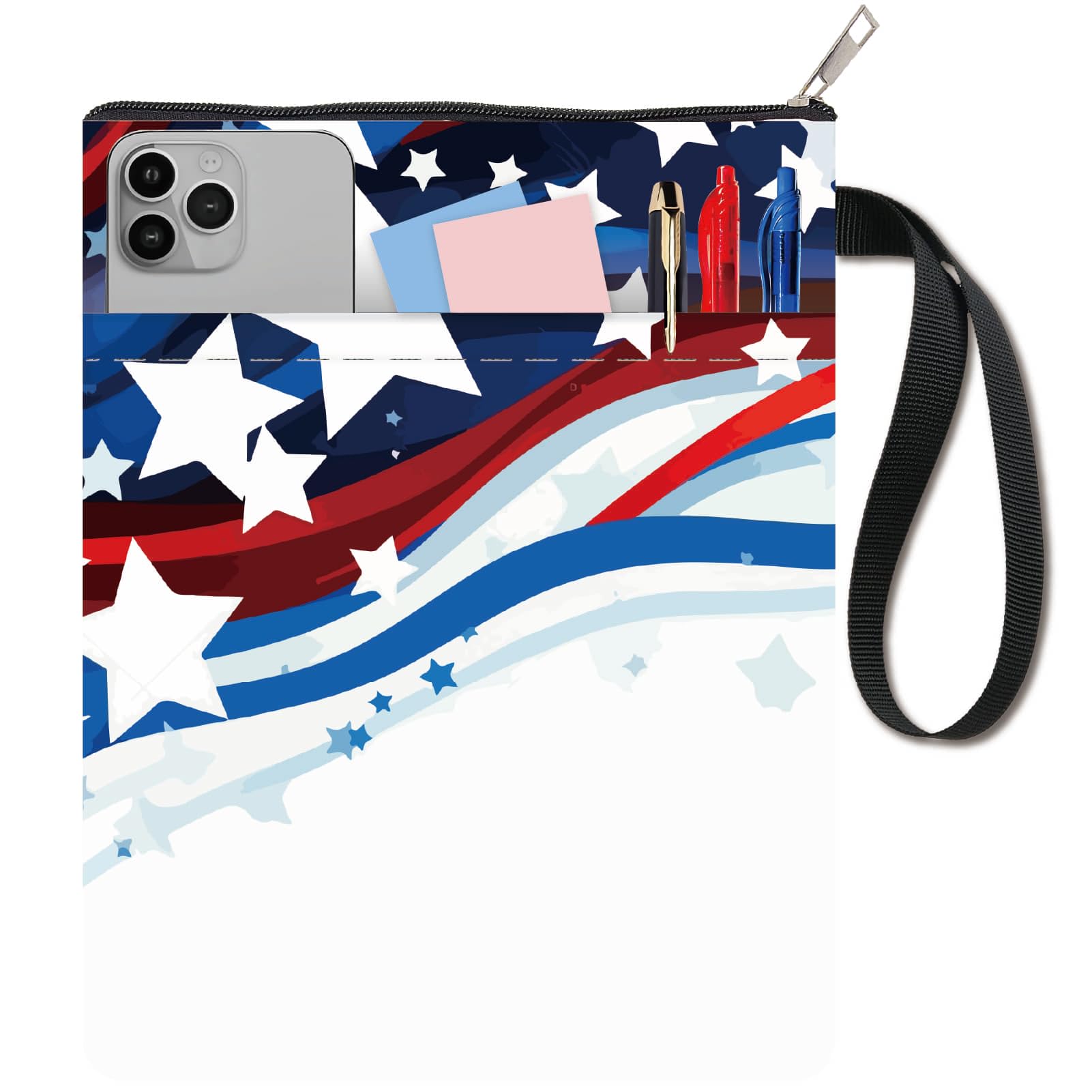 CRASPIRE Independence Day Book Covers Star Book Sleeve Book Protector for Paperbacks Washable Fabric Cloth Book Cover with Zipper and Extra Sleeve Pocket for Book Lovers Classmate Gifts