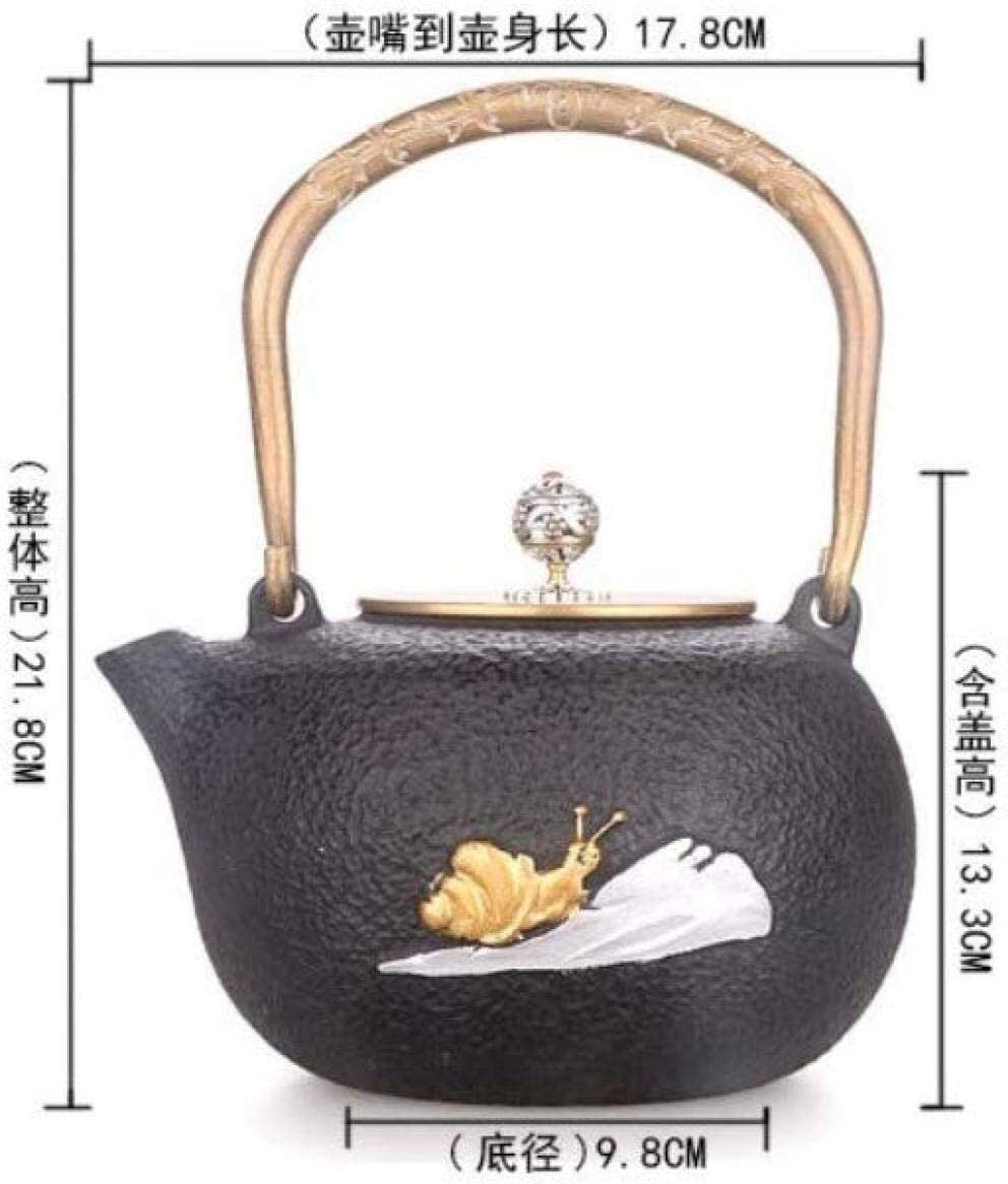 Theiere Fonte Théière Japonaise 47 Oz/1400 Ml Théière En Fonte Pots À Thé Jade Lapin Couleur Fer Pot Ancien Pot En Fer Grand Pot En Fer À Eau Bouillante Sans Revêtement Théière en Fonte Theiere Japona