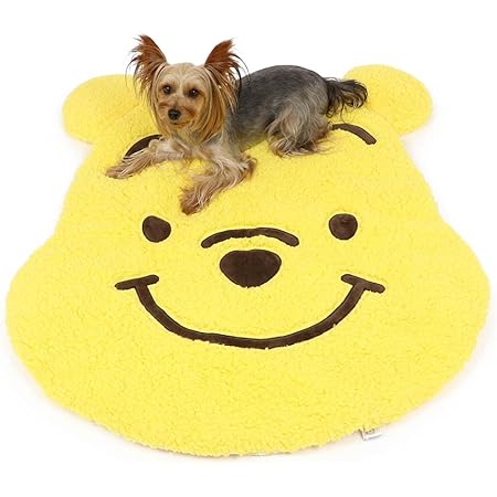 Amazon 犬 マット 遠赤外線 ディズニー プーさん くまのプーさん 顔型 マット 80 5 90cm ラグ ステイマット おしゃれ かわいい ペットパラダイス ベッドマット 通販