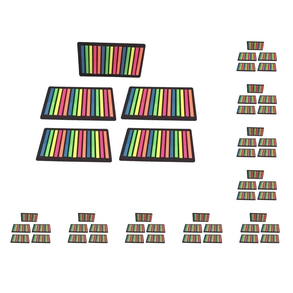 Juego de 10 etiquetas adhesivas de colores para diarios