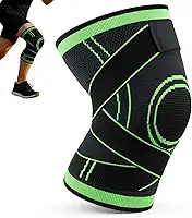 Joelheira de Compressão Ortopédica Proteação Patelar Reforçada Para Recuperação Alívio de Dores Articulares Ajustável com Elástico Ideal para Corrida Academia Vôlei Futebol Ciclismo