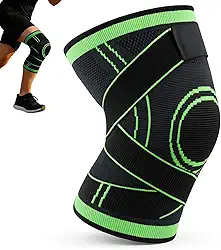 Joelheira de Compressão Ortopédica Proteação Patelar Reforçada Para Recuperação Alívio de Dores Articulares Ajustável com Elástico Ideal para Corrida Academia Vôlei Futebol Ciclismo
