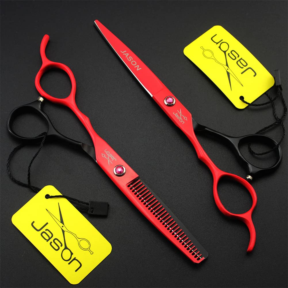 Ciseaux De Coupe De Cheveux De Gauche À Gauche, Ciseaux De 6,0 Pouces en Acier Inoxydable Et Ciseaux D'éclaircie, pour Coiffure, Salon, Maison