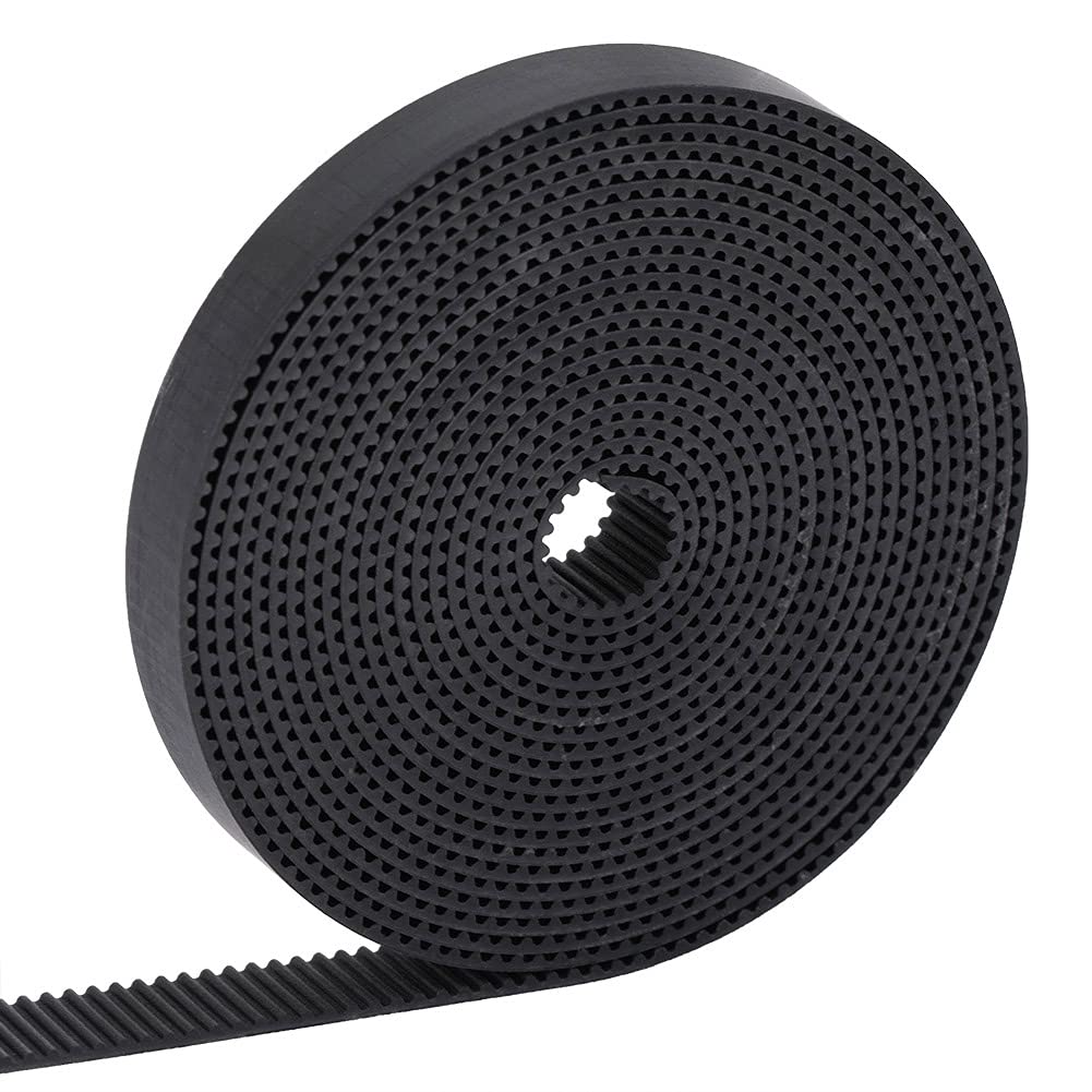 ASHATA 3D Printer Timing Belt 2GT 10mm Width,1M/ 2M/ / 5M/ 10M Toothed Belt GT2 3D Printer Timing Belt Pulley,10mm Width 2GT Rubber Synchronous Timing Belt for 3D Printer ()
