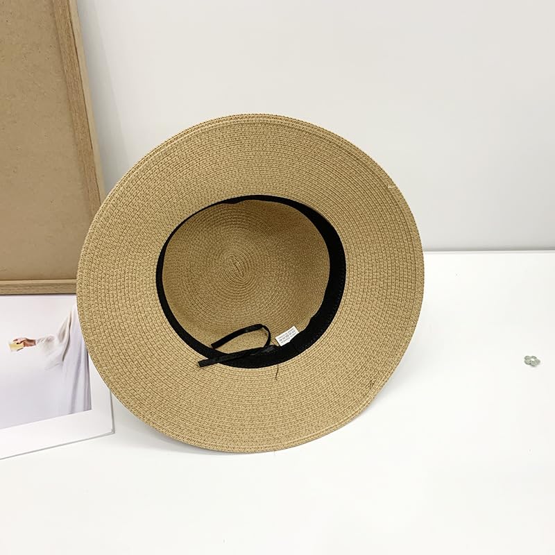 Sombrero de Paja de Verano para Mujer,de ala Ancha,Ligero,con Estampado de Cerezas,Plegable,Transpirable,para Playa,Actividades Al Aire Libre