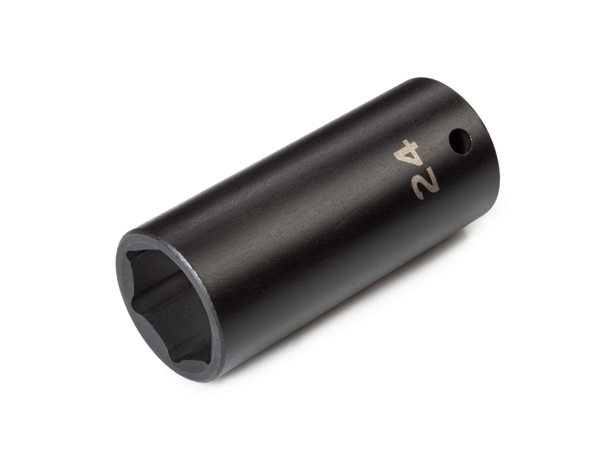 TEKTON 1/2" x 24mm Hex Impact Socket, Manganese Phosphate, 24 mm