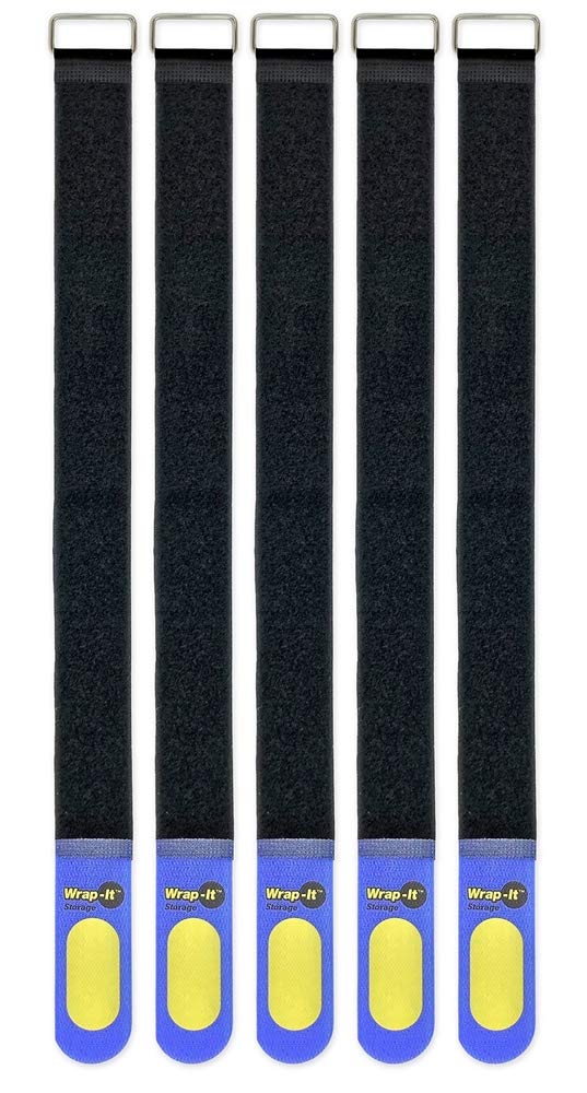 JJAAMM 250830 20 in. Blue Quick-Strap Storage Straps - Pack of 5